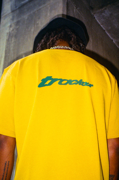 Puff Print Arch Logo T-shirt - Ginkgo Yellow